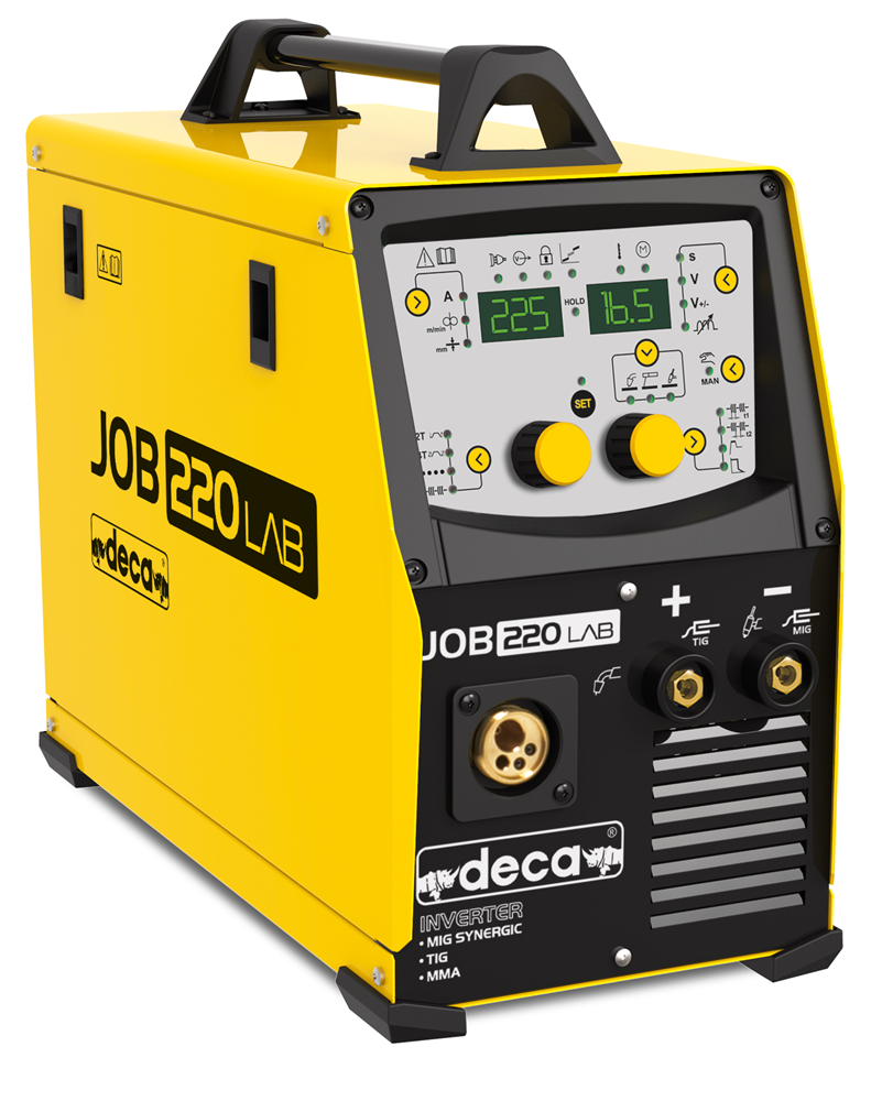 Сварочный инверторный полуавтомат Deca JOB 220 LAB MIG/MAG, NO-GAS, MMA, TIG DC